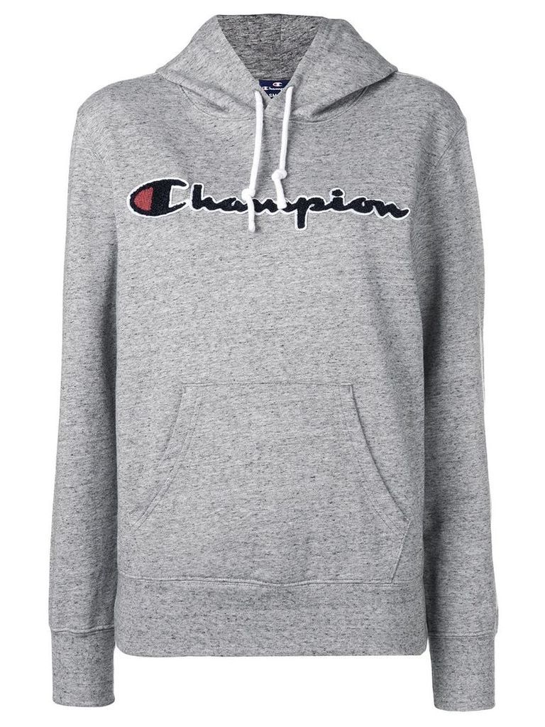 Champion logo print hoodie - Grey