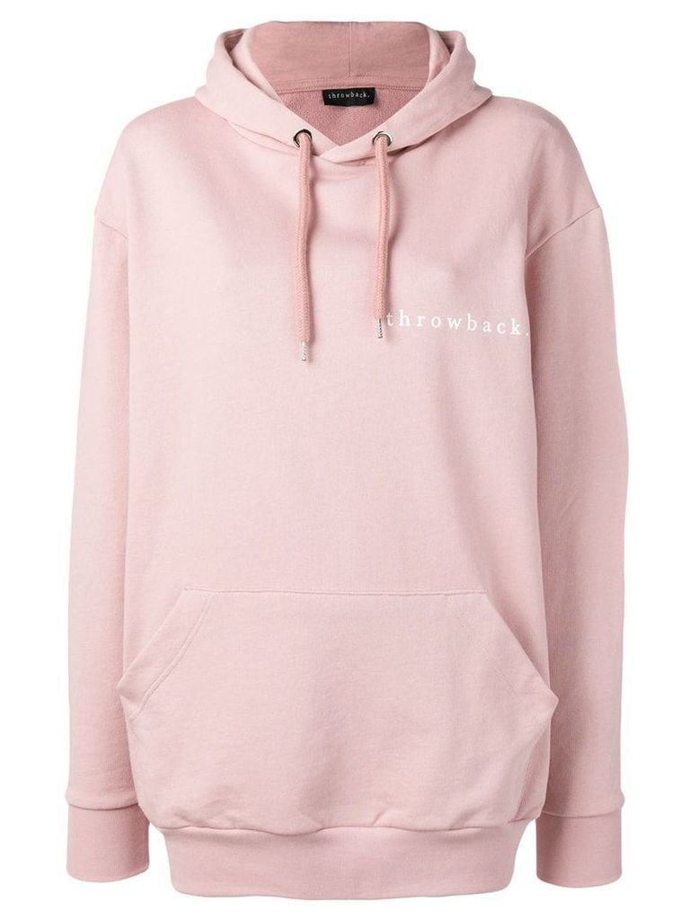 Throwback. pink oversized hoodie