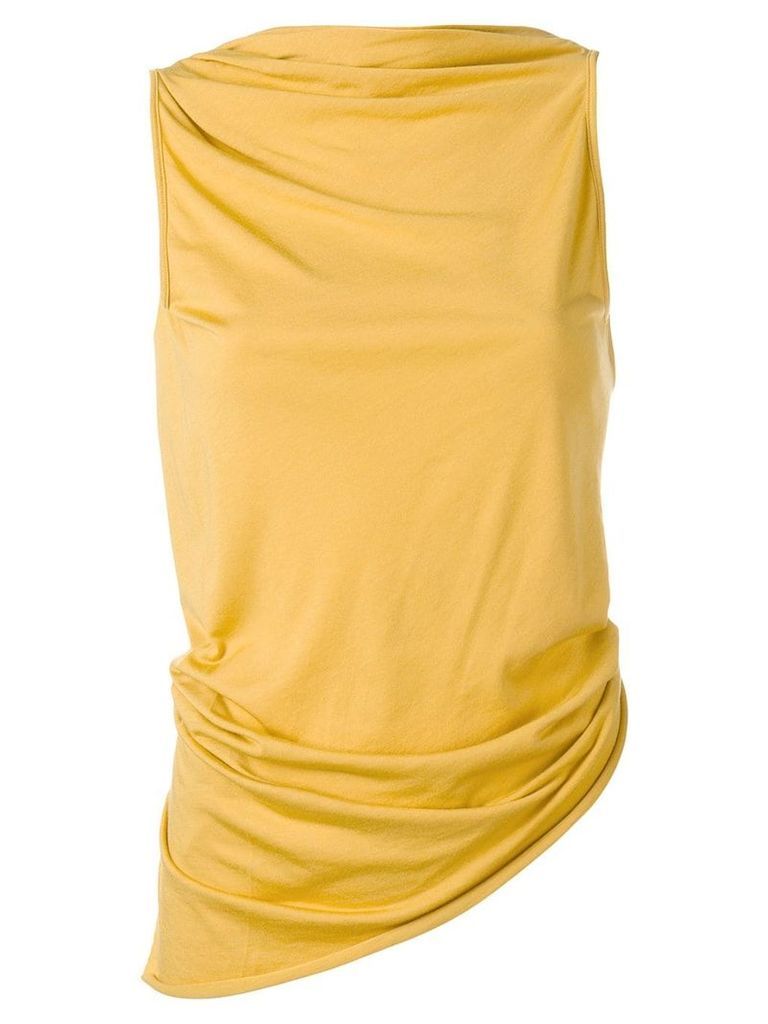 Rick Owens Lilies twisted-back top - Yellow