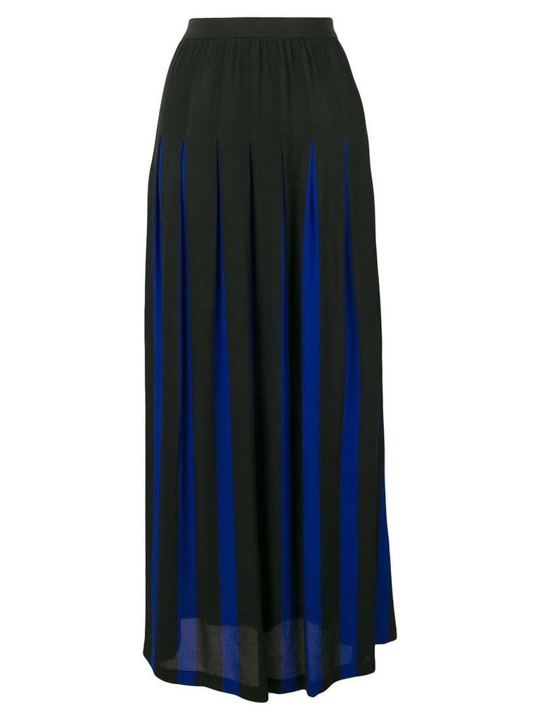 Pierantoniogaspari two-tone pleated skirt - Black