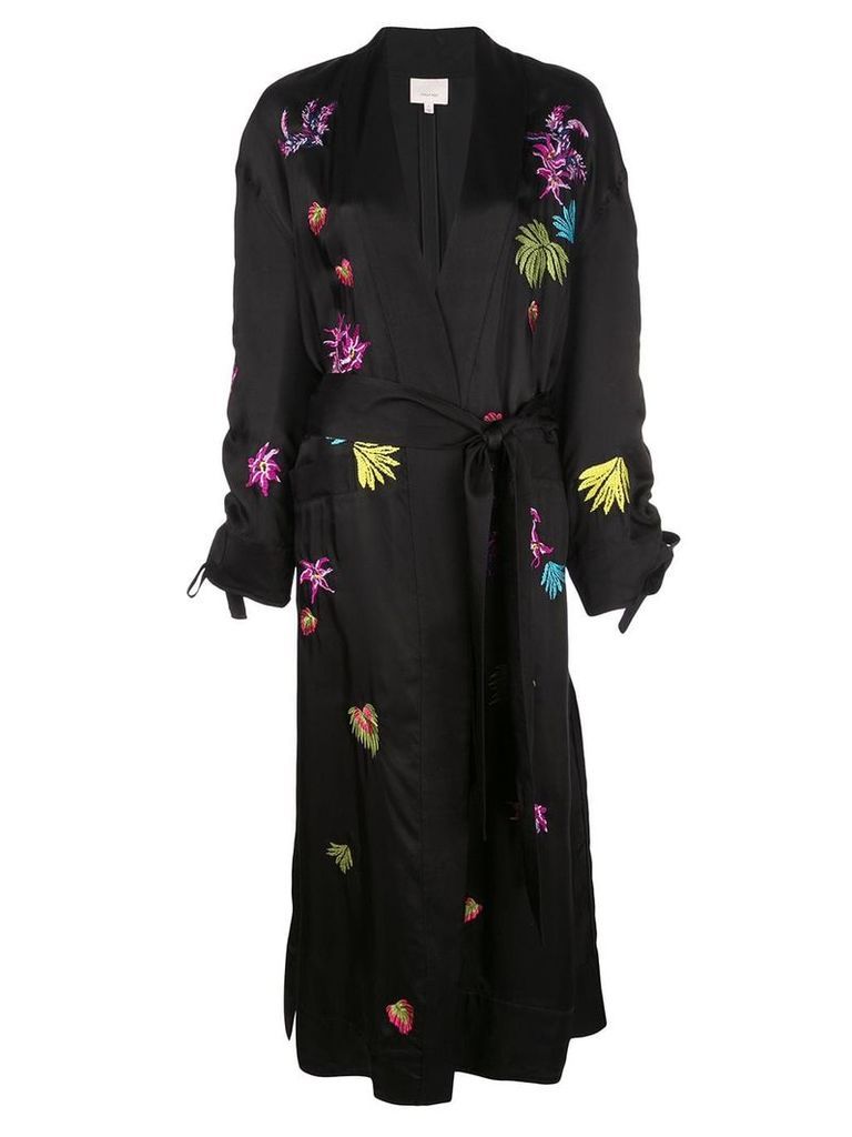 Cinq A Sept embroidered Aziza kimono - Black
