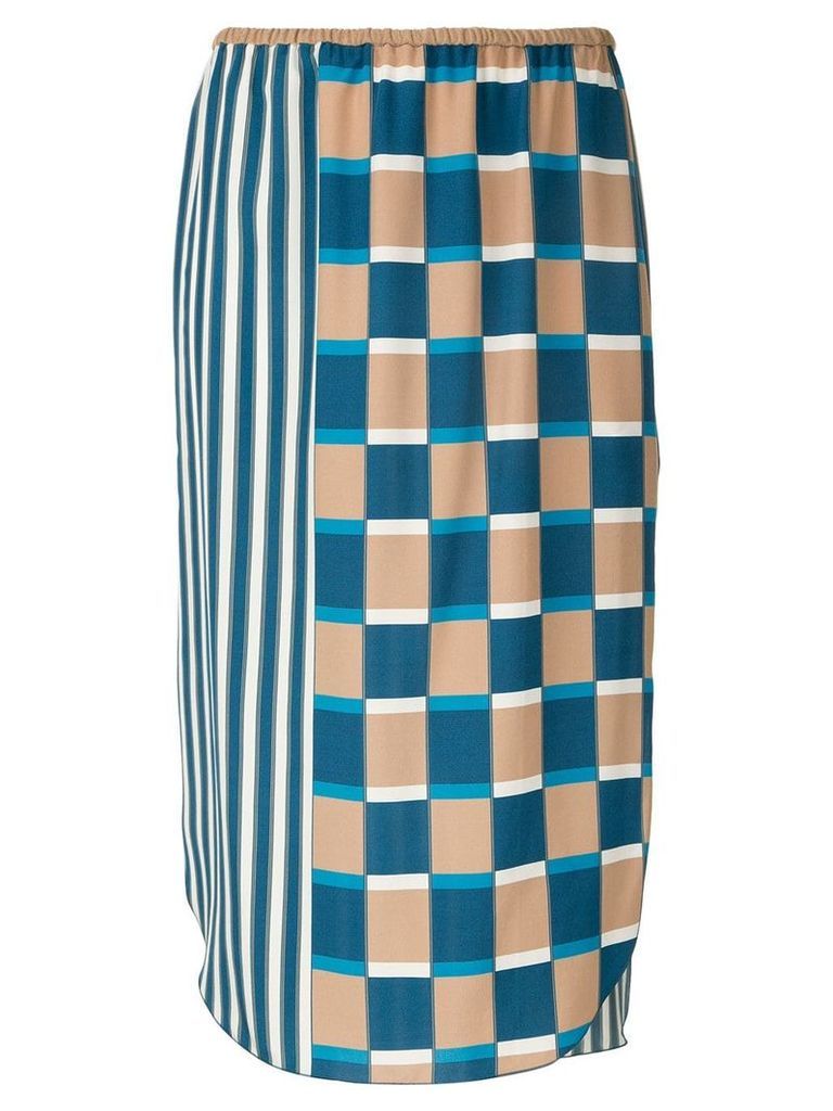 Seya. printed midi skirt - Multicolour