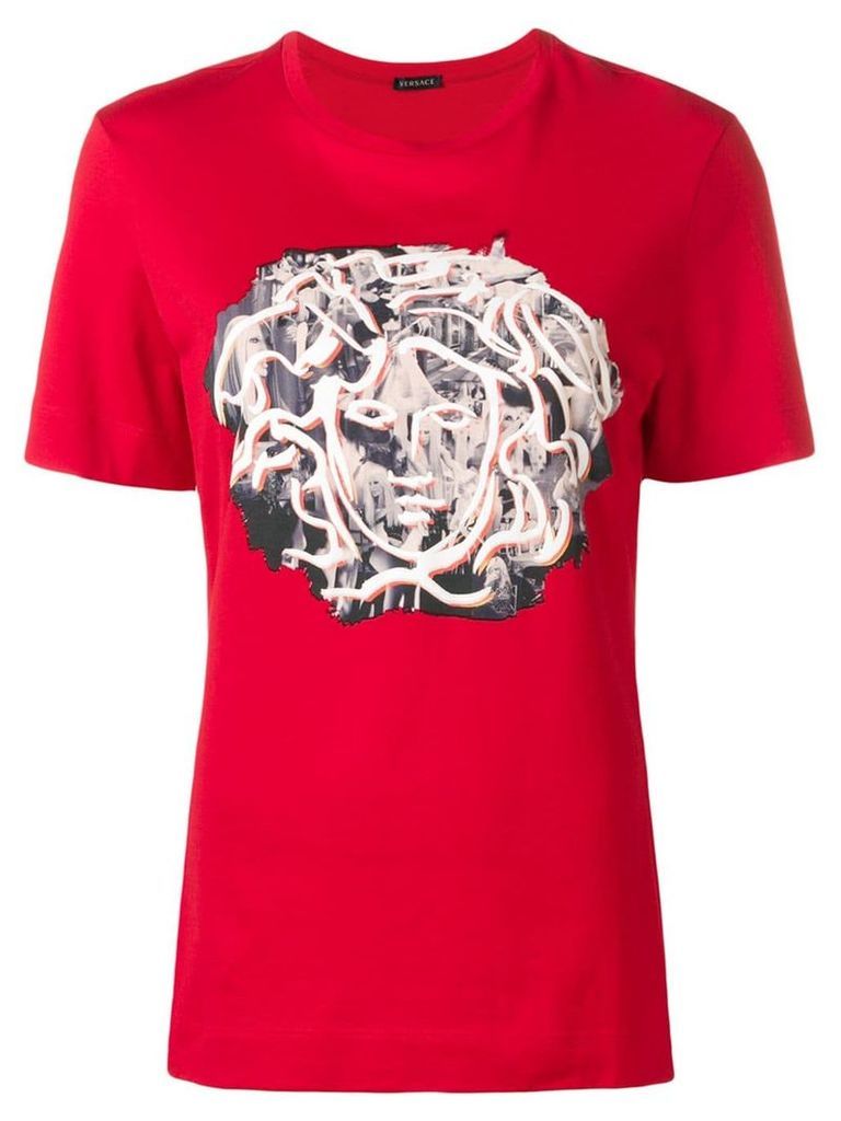 Versace Sustainable DV Medusa print T-shirt - Red