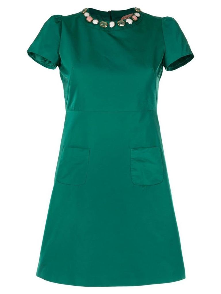 Nº21 embellished shift dress - Green