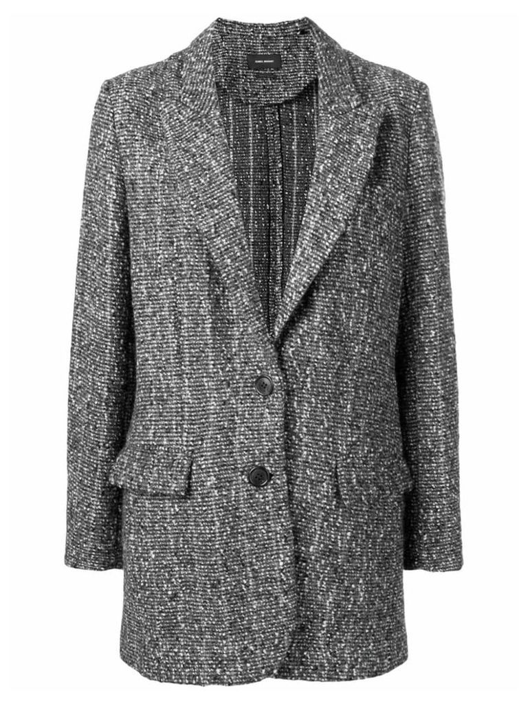 Isabel Marant tweed coat - Black