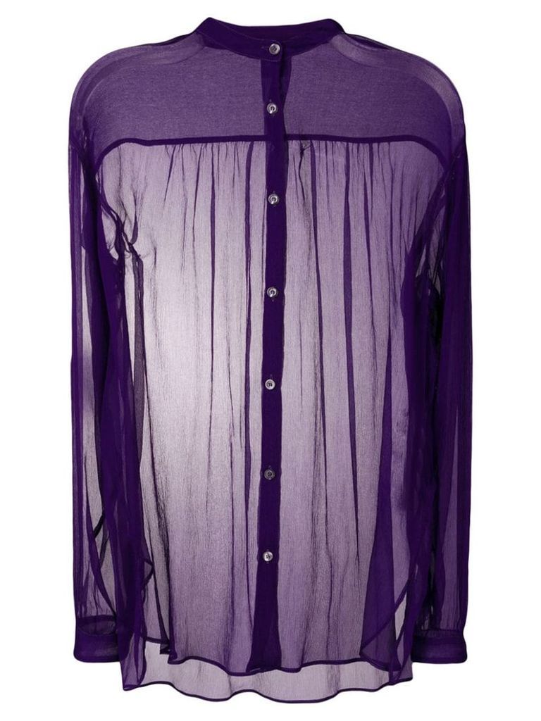 Aspesi sheer blouse - Purple