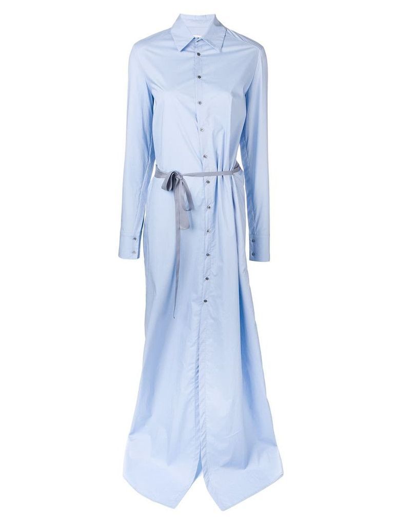 A.F.Vandevorst long-sleeve maxi dress - Blue