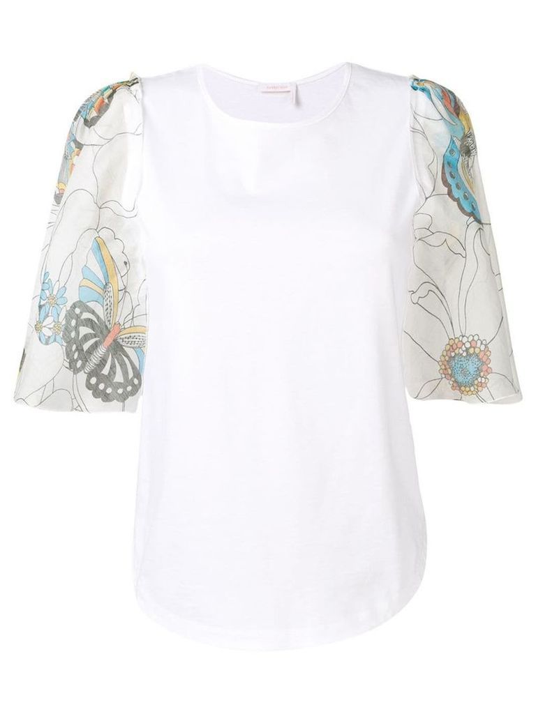 See By Chloé cape-sleeve T-shirt - White