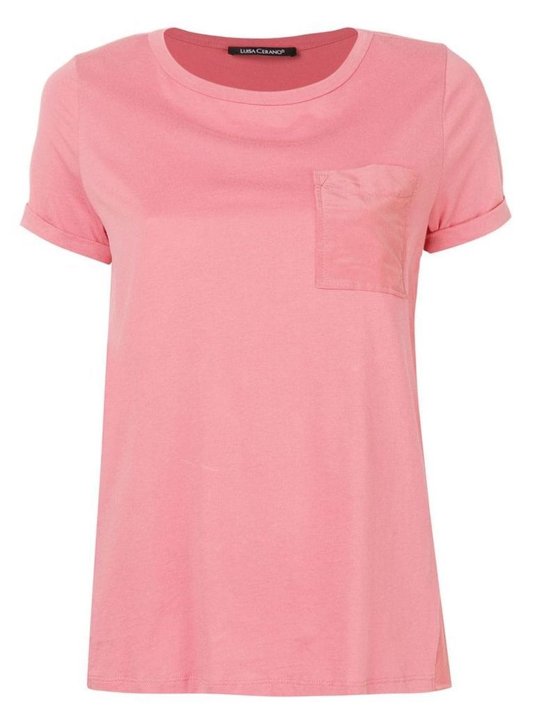 Luisa Cerano round-neck T-shirt - Pink