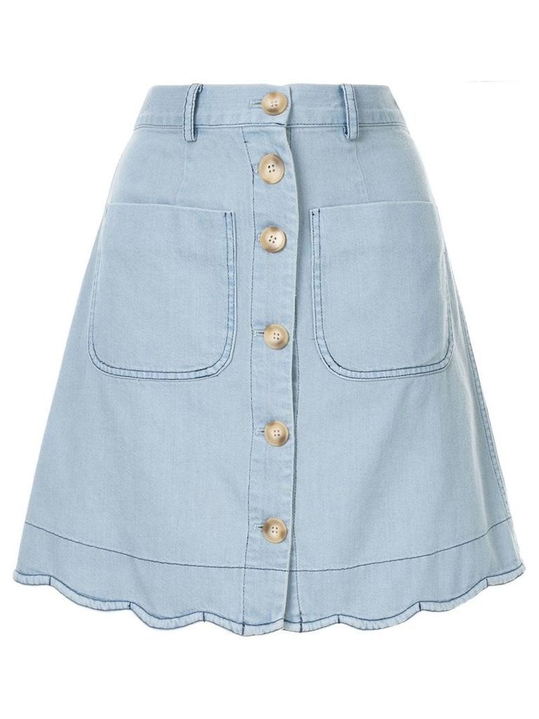 Sea scalloped skirt - Blue