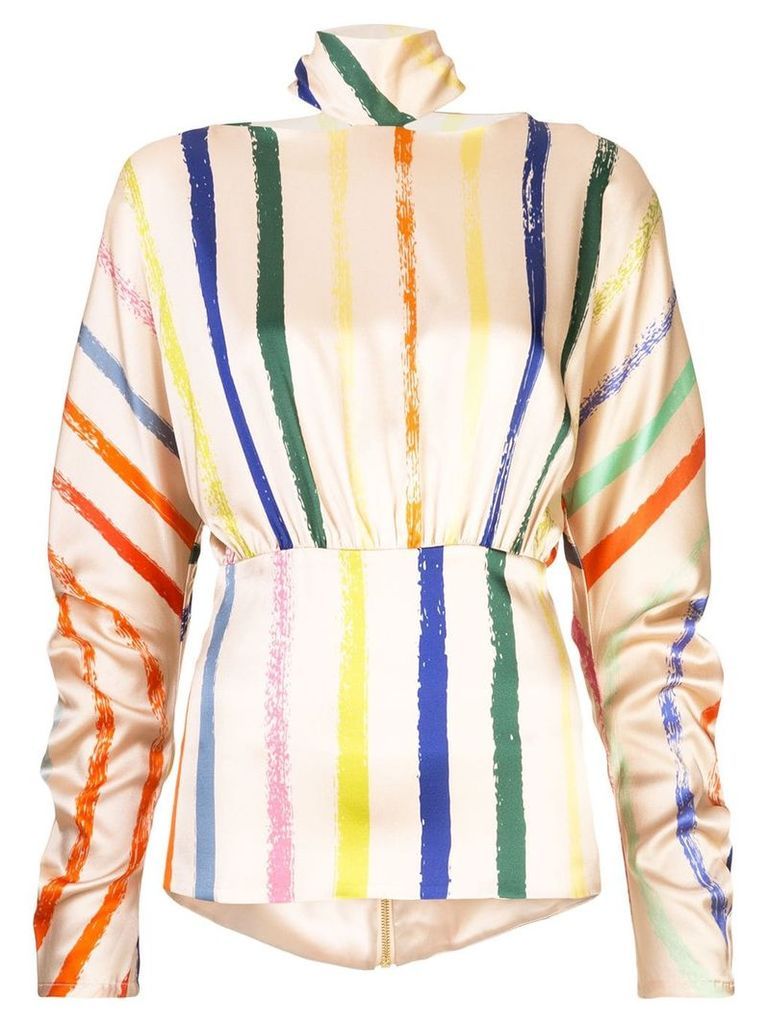 Silvia Tcherassi canonigos stripe blouse - Neutrals
