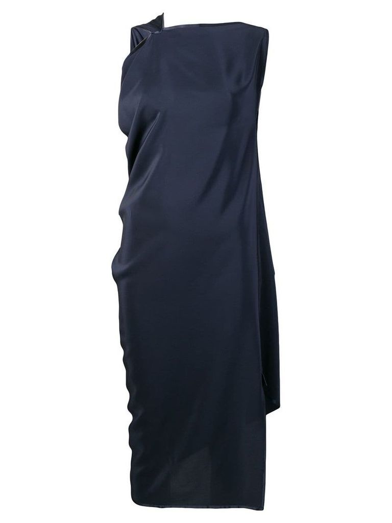 Jean Paul Knott sleeveless shift dress - Blue
