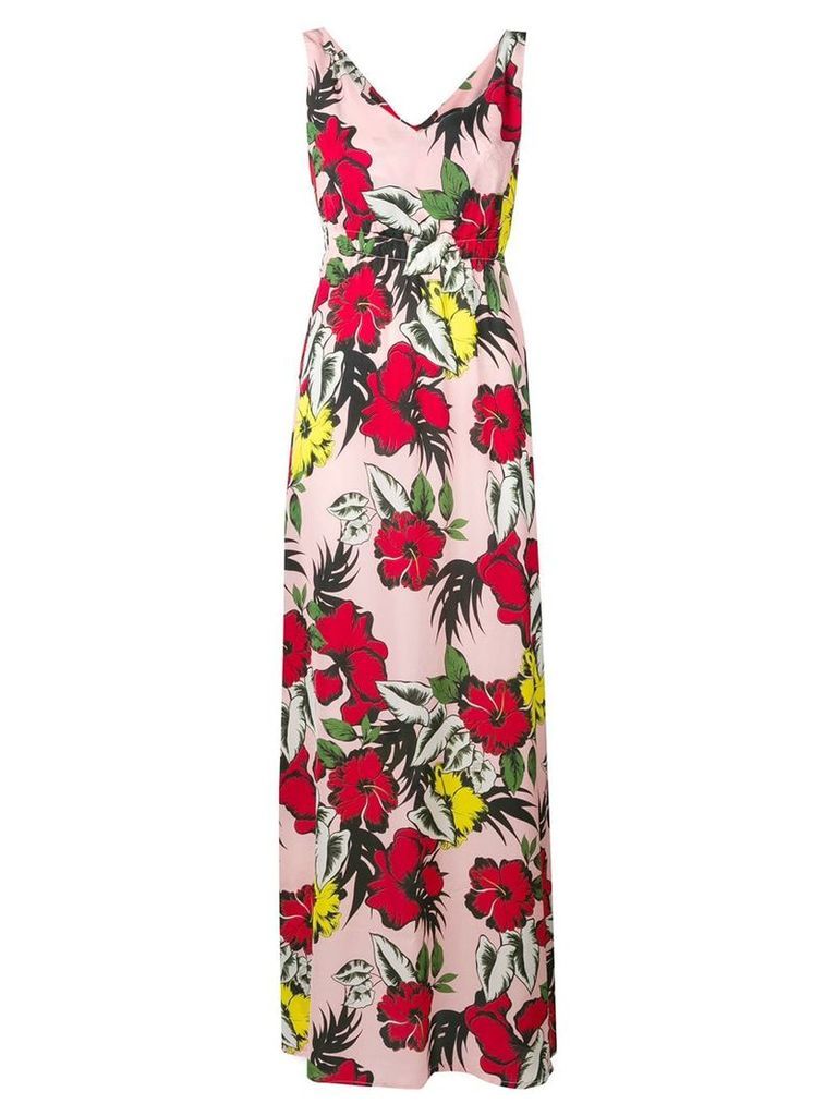 Liu Jo floral print long dress - Pink