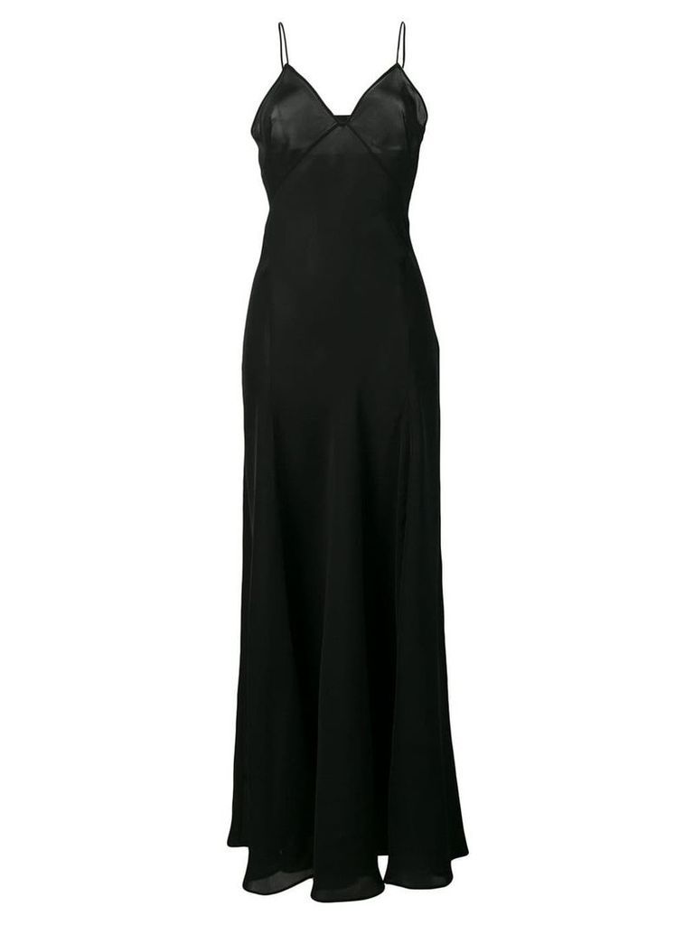 Aspesi long cami-styled dress - Black