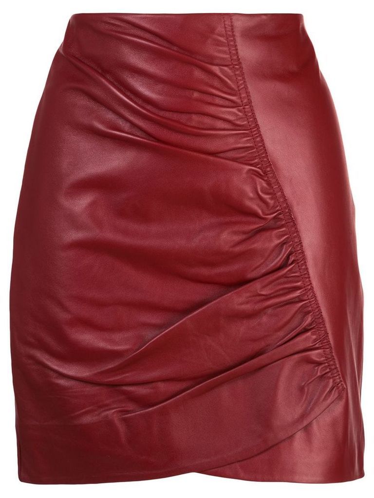 Robert Rodriguez Studio Taylor ruched short skirt - Red