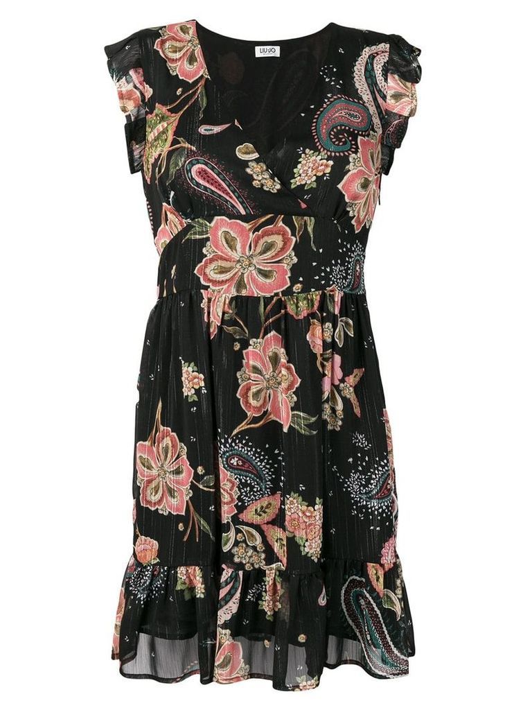 Liu Jo floral print empire line dress - Black