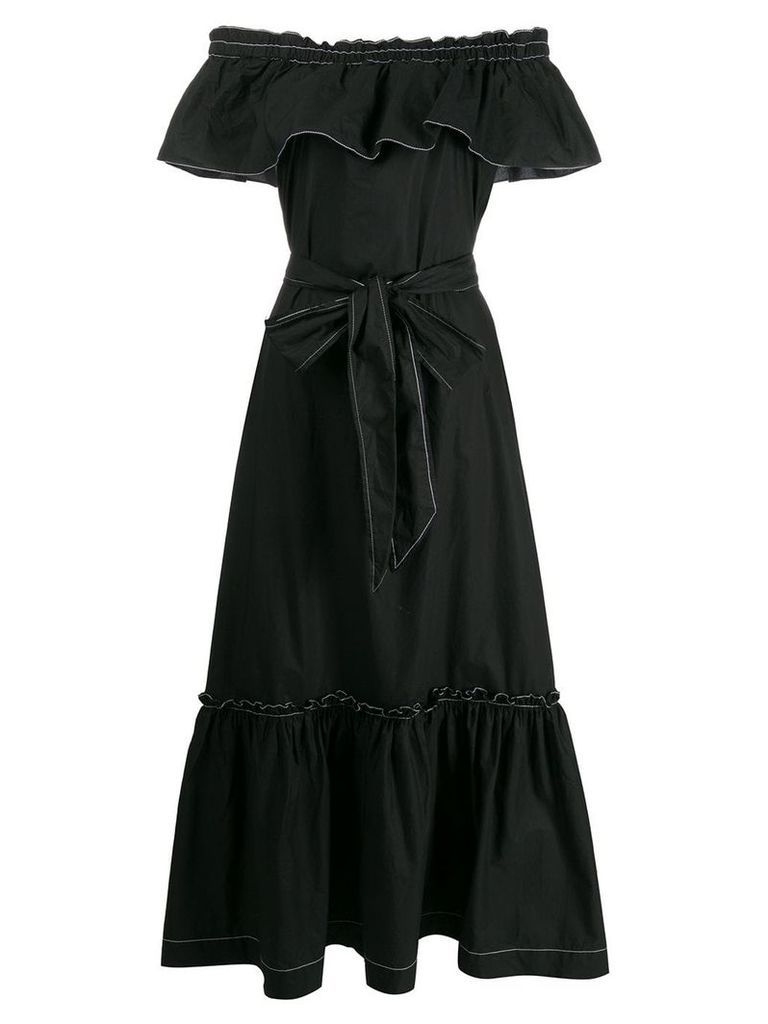 P.A.R.O.S.H. bohemian maxi dress - Black