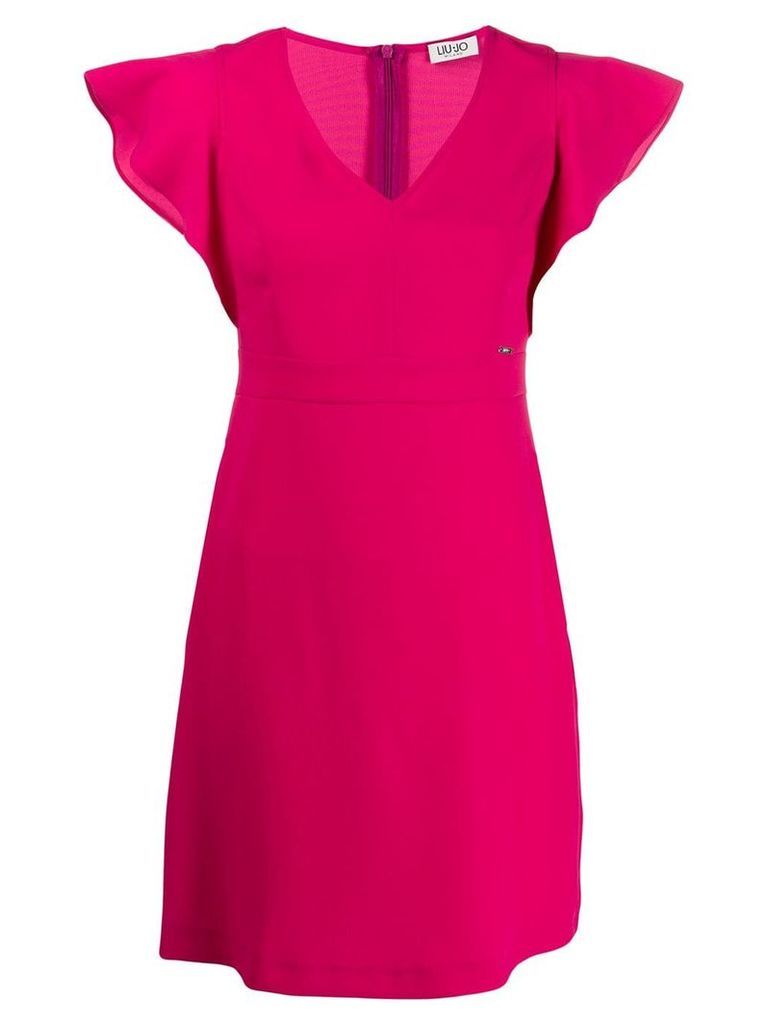 Liu Jo ruffle sleeve mini dress - Pink
