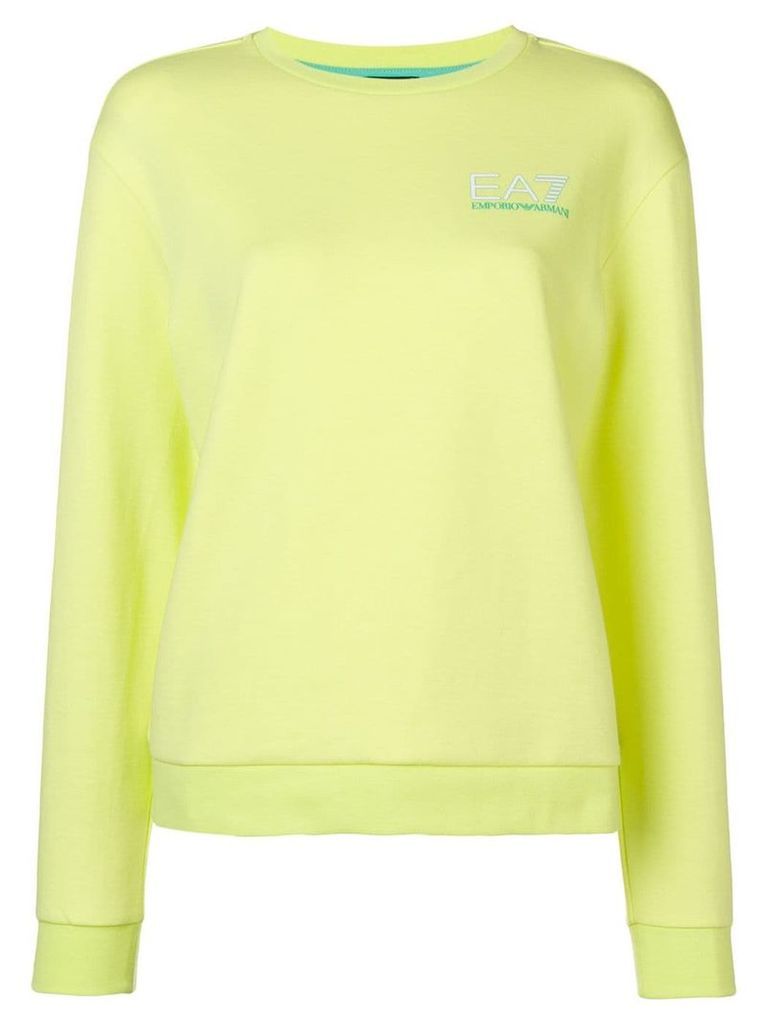 Ea7 Emporio Armani classic logo jersey sweater - Yellow