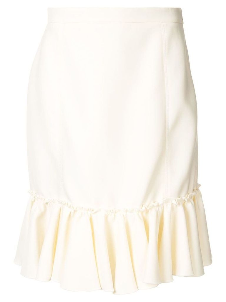 Giambattista Valli ruffled skirt - White