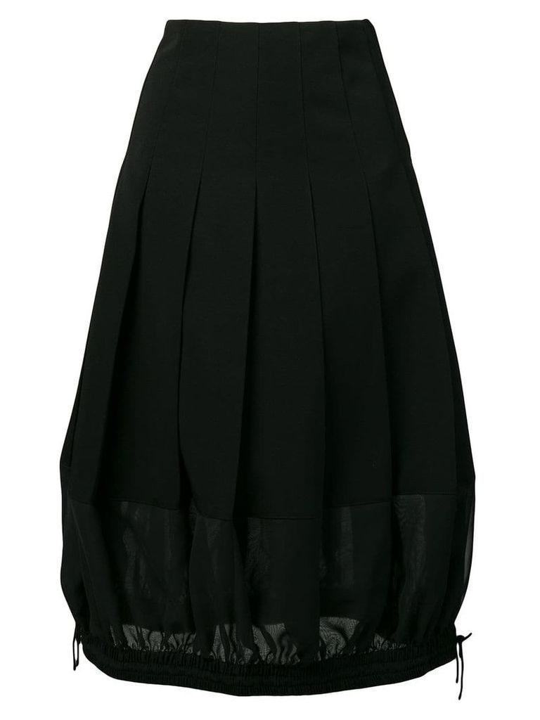 Comme Des Garçons Noir Kei Ninomiya drawstring hem dress - Black