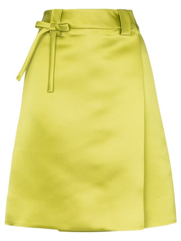 Prada high-waisted wrap skirt - Green