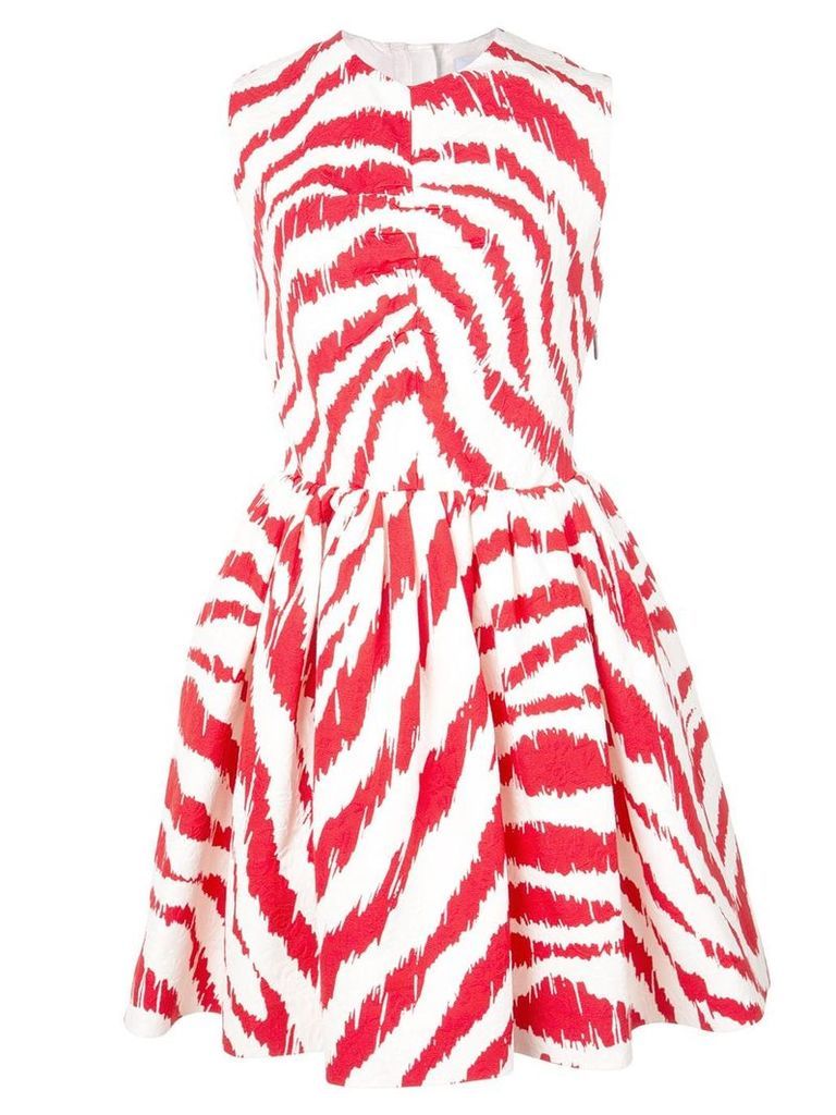 MSGM zebra print dress - Red