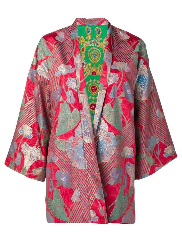 Rianna + Nina floral print kimono - Red