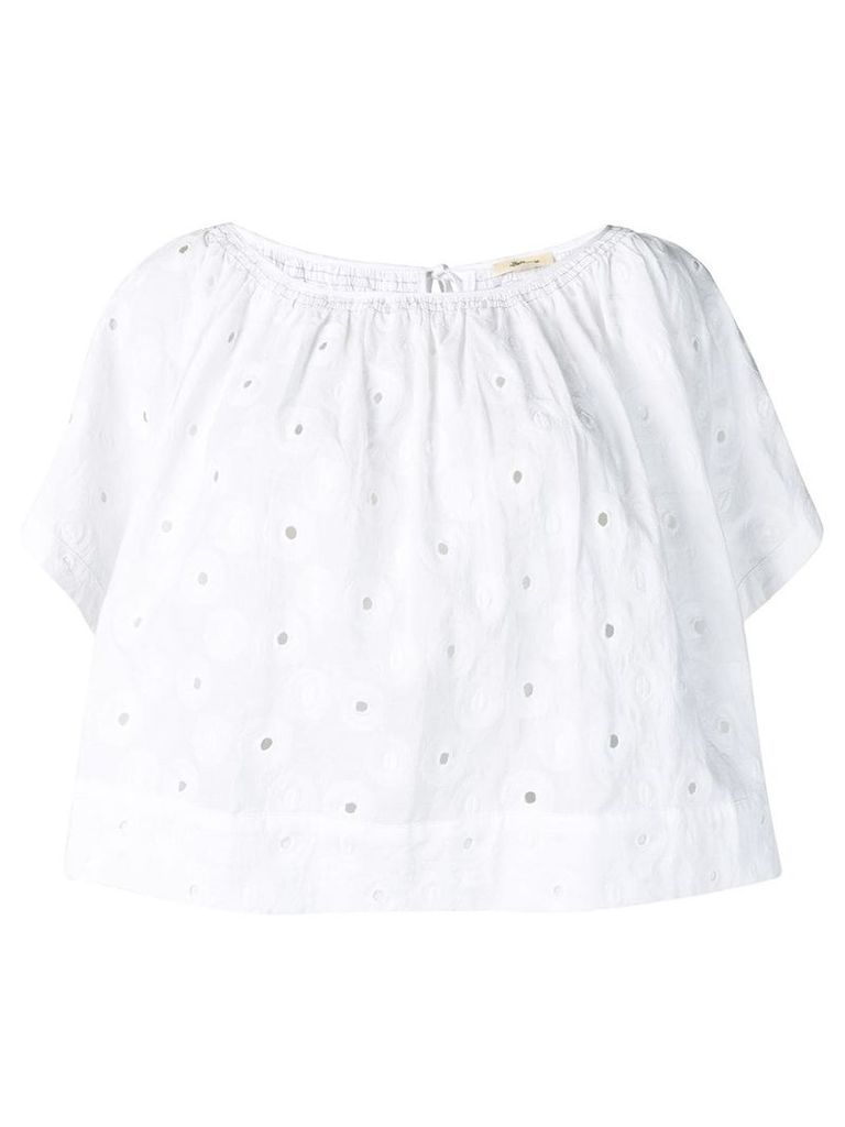 Bellerose cropped loose fit blouse - White