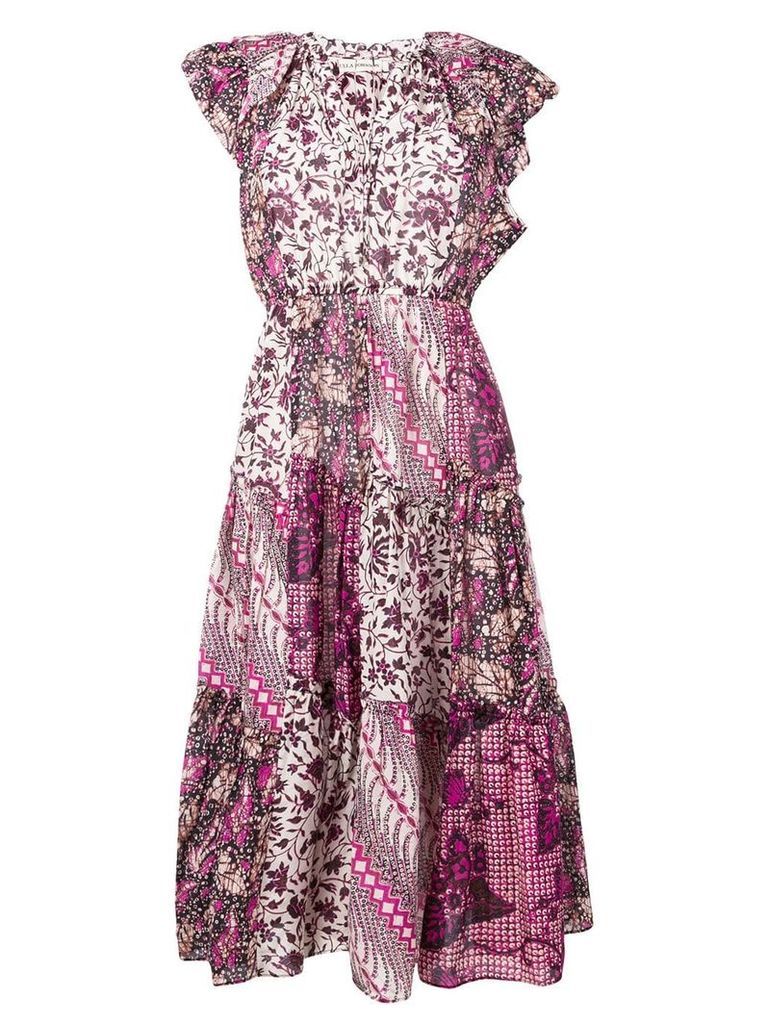 Ulla Johnson contrast print dress - Pink
