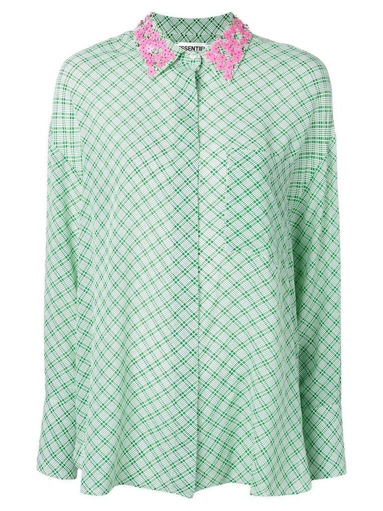 Essentiel Antwerp Shitaytay patterned shirt - Green