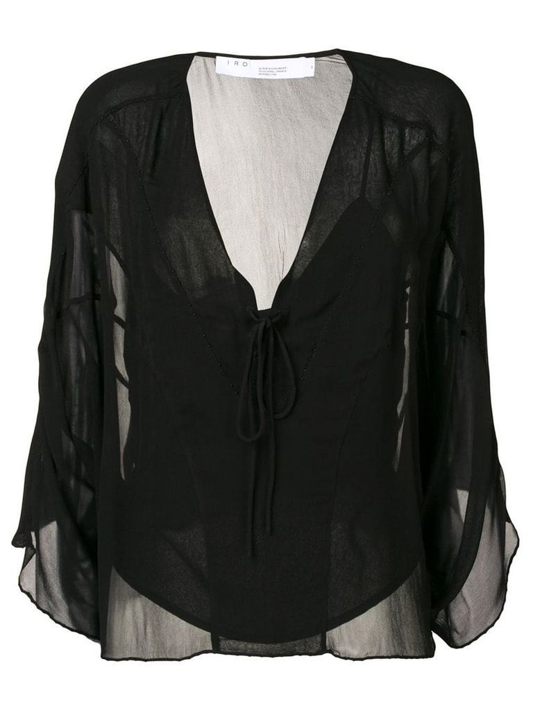 Iro drawstring blouse - Black