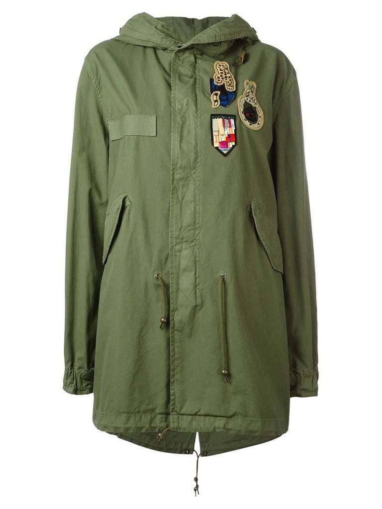 Mr & Mrs Italy multi-patch parka - Green