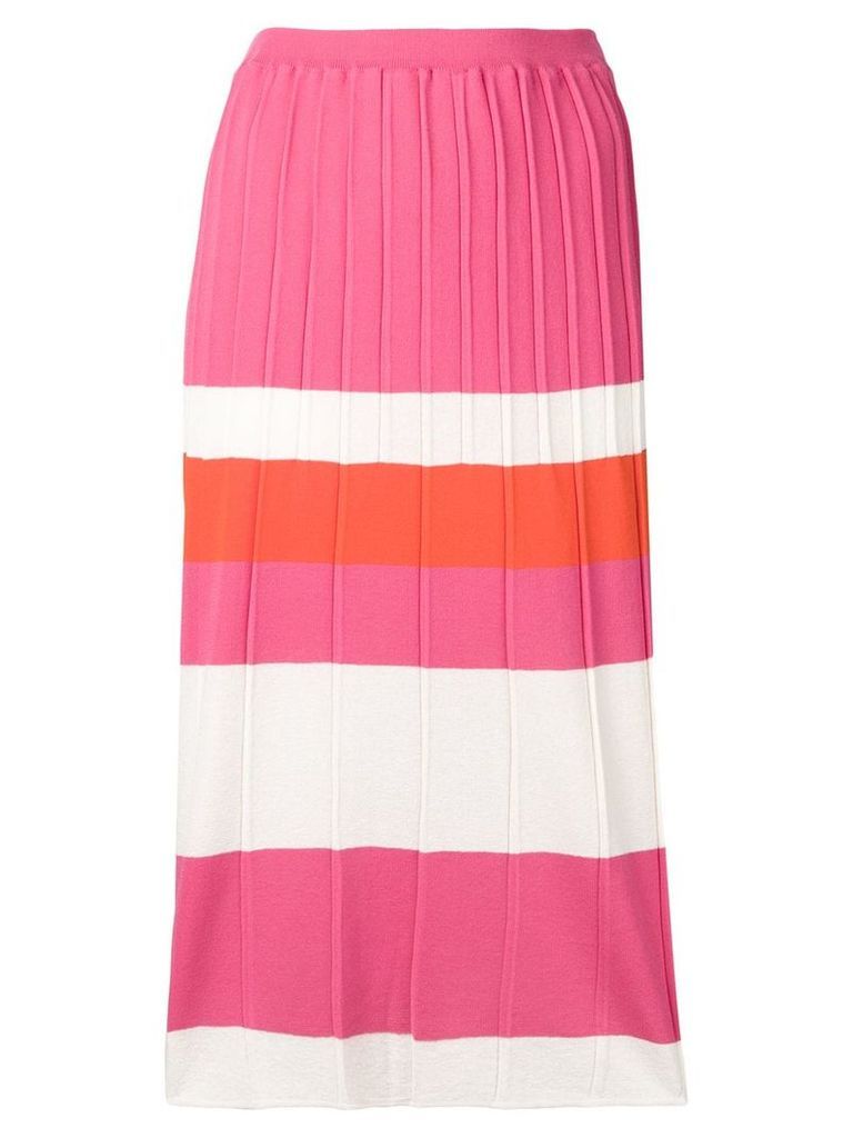 Chiara Bertani striped pencil skirt - Pink