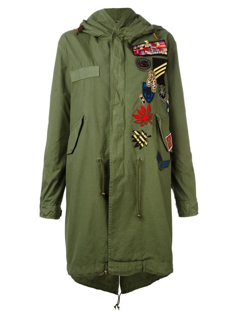 Mr & Mrs Italy multipatch parka - Green