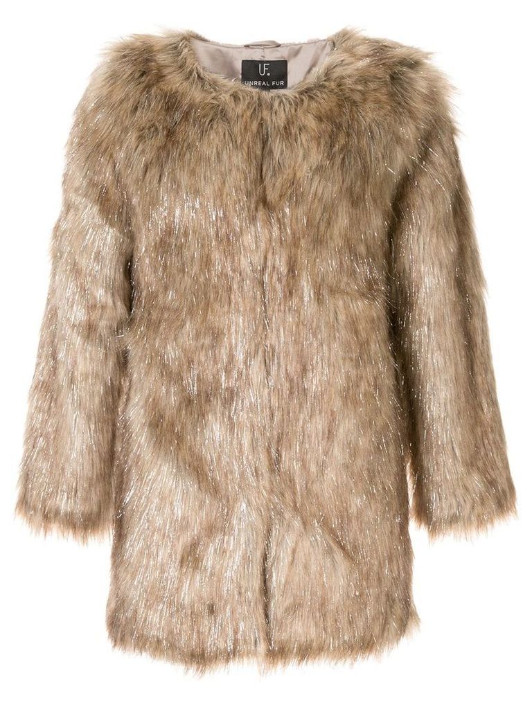 Unreal Fur faux fur Wanderlust Coat - Brown