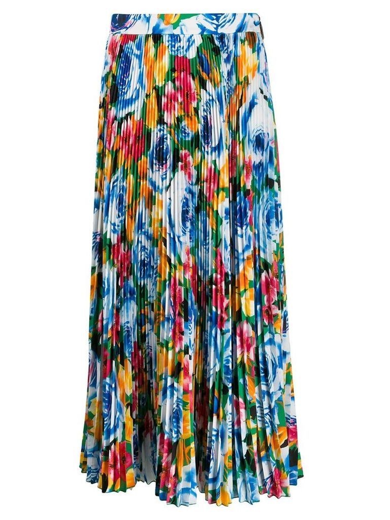 MSGM floral-print pleated skirt - Multicolour