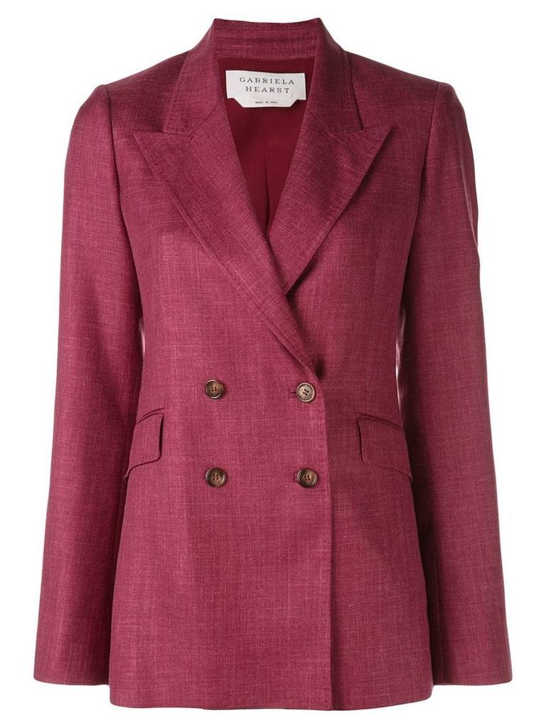 Gabriela Hearst double breasted blazer jacket - Pink