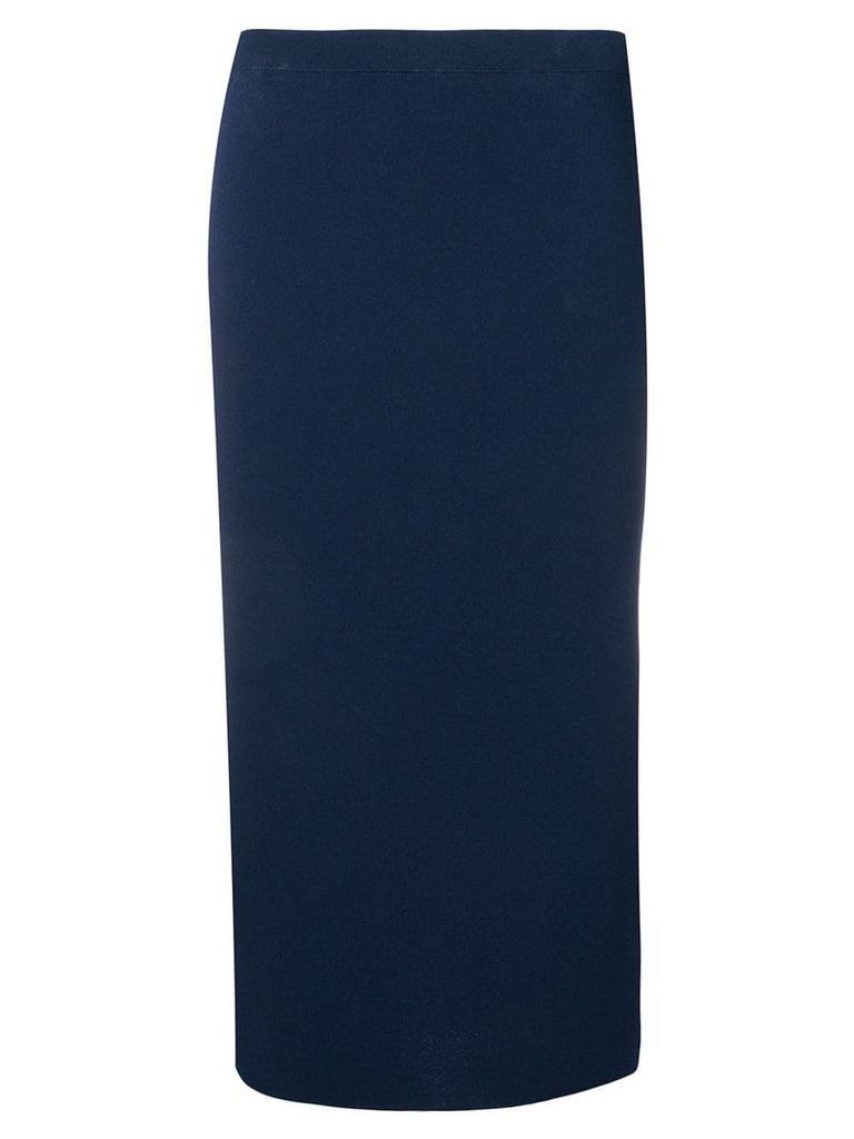 D.Exterior fitted midi skirt - Blue