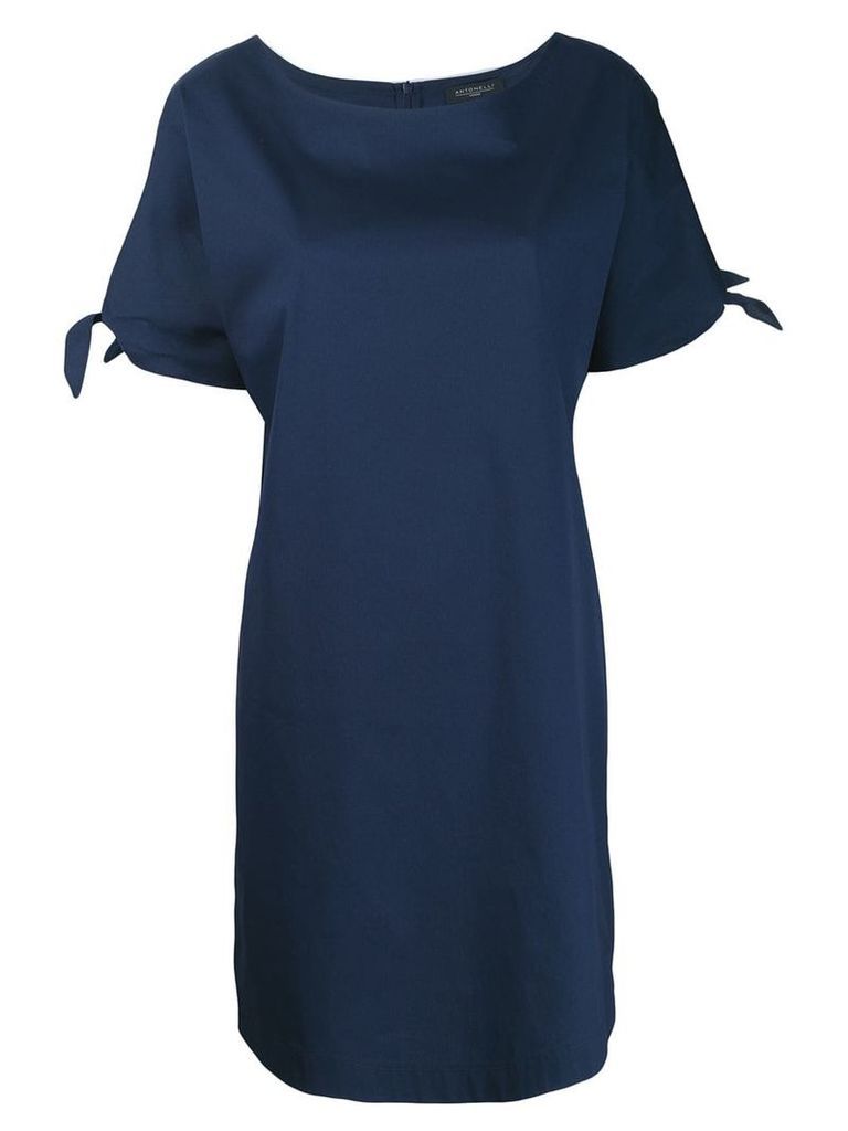 Antonelli tie sleeve dress - Blue