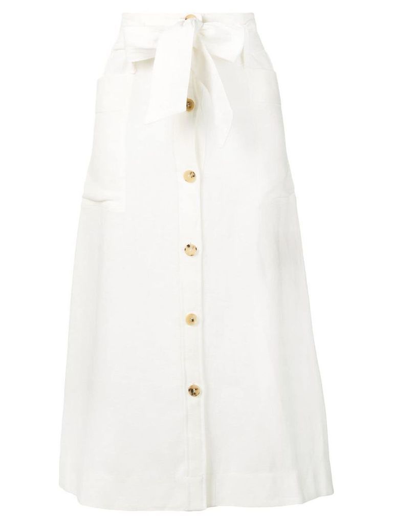 Le Kasha bow-tie detail skirt - White