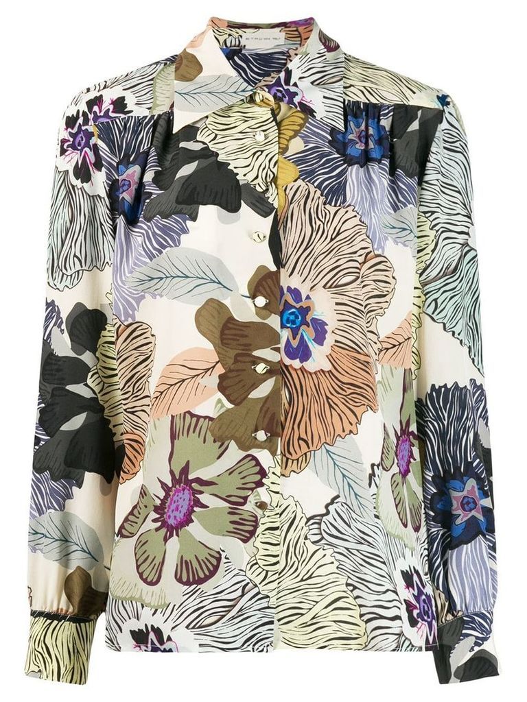 Etro floral print shirt - Neutrals