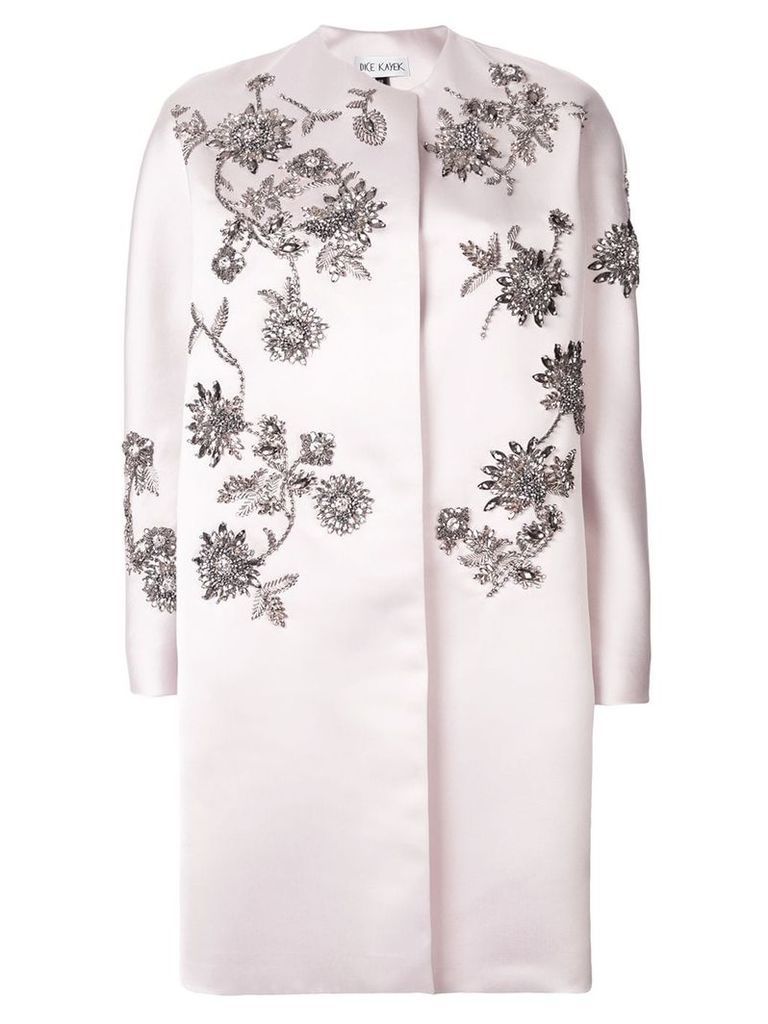 Dice Kayek embroidered coat - Pink