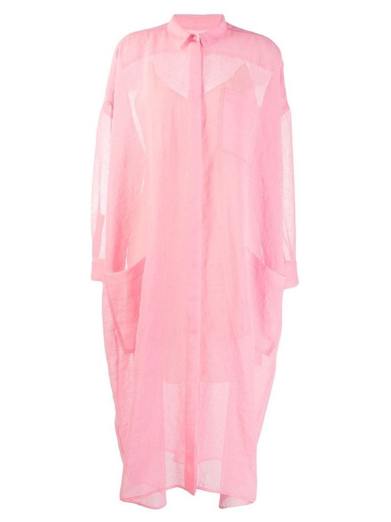 Maison Rabih Kayrouz oversized shirt dress - Pink