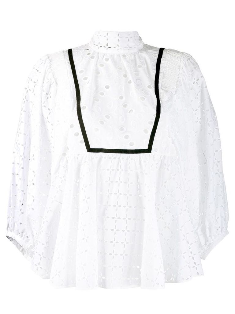 Rochas macrame blouse - White