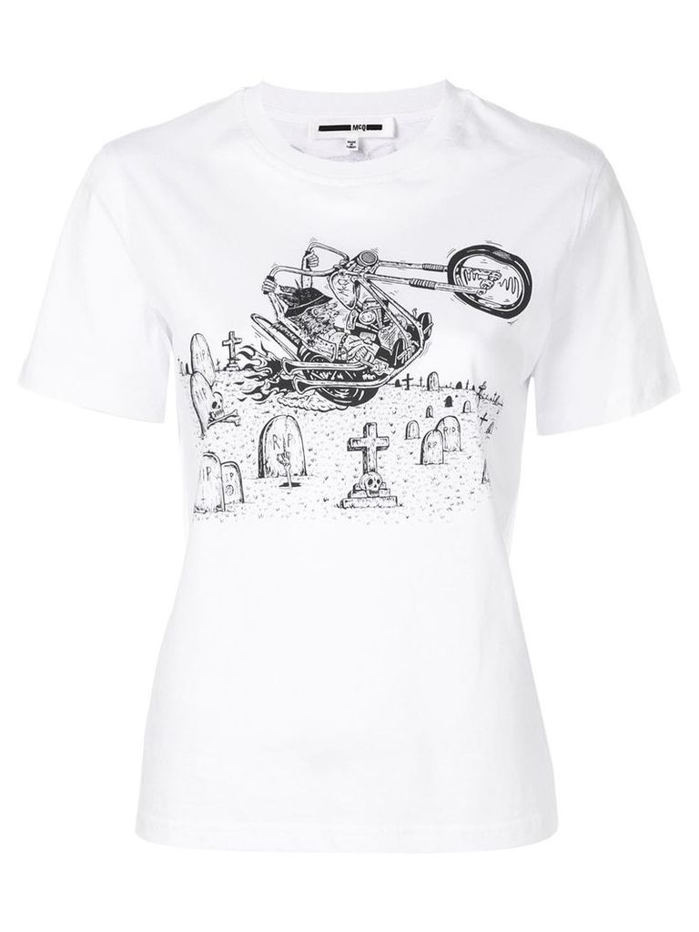McQ Alexander McQueen bunny print T-shirt - White