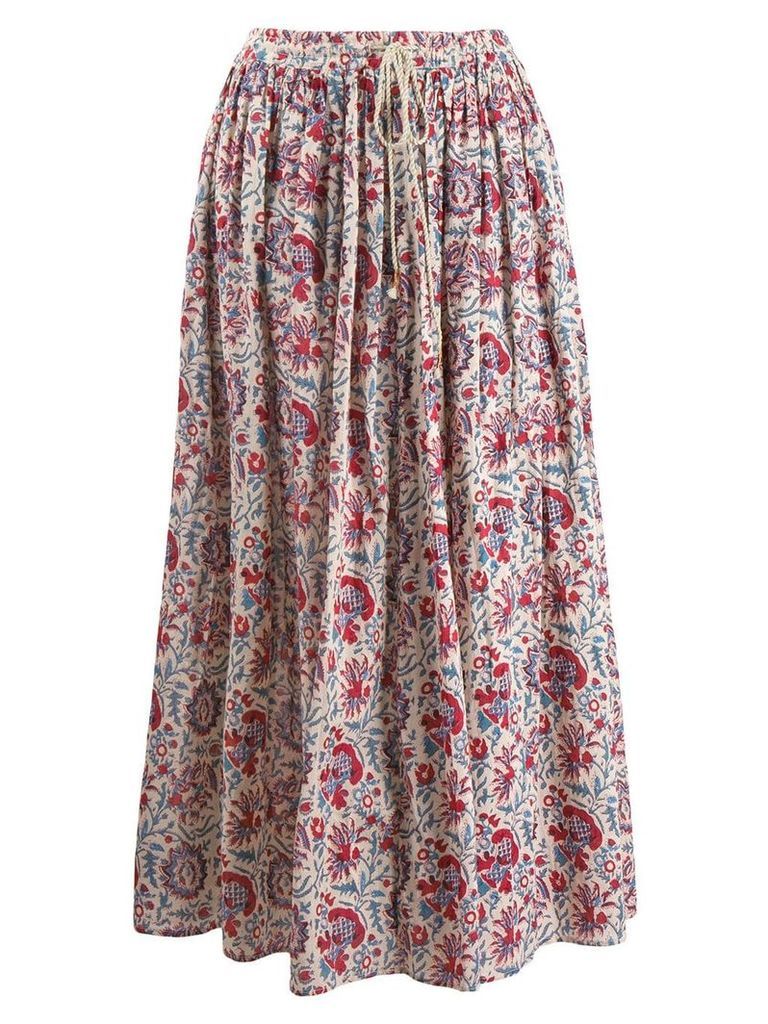 Antik Batik floral print skirt - Neutrals