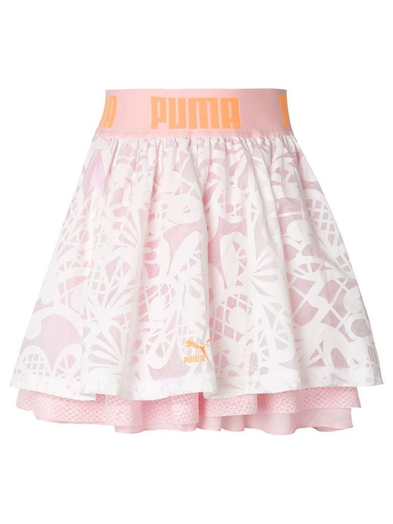 Puma X Sophia Webster patterned layered skirt - Pink
