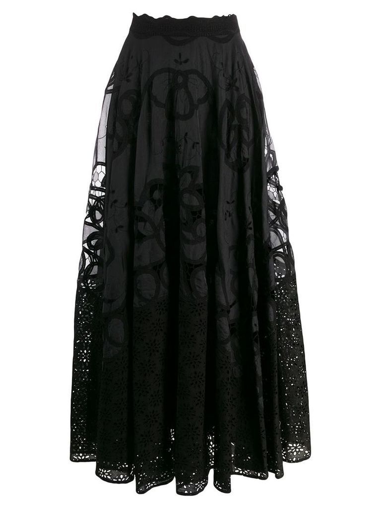 Costarellos macrame skirt - Black