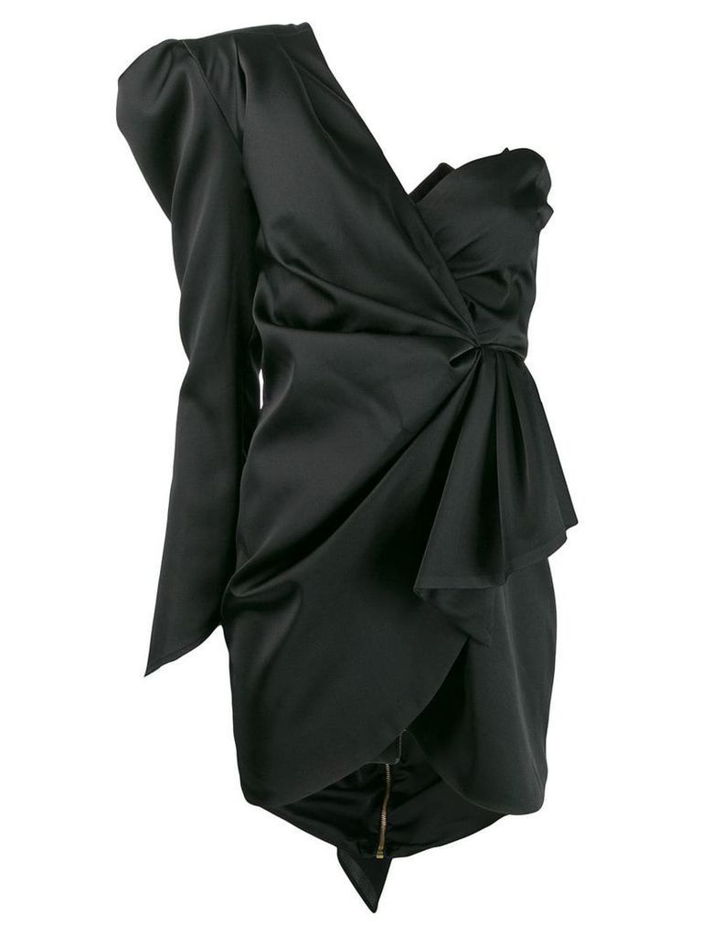 Nineminutes one shoulder dress - Black